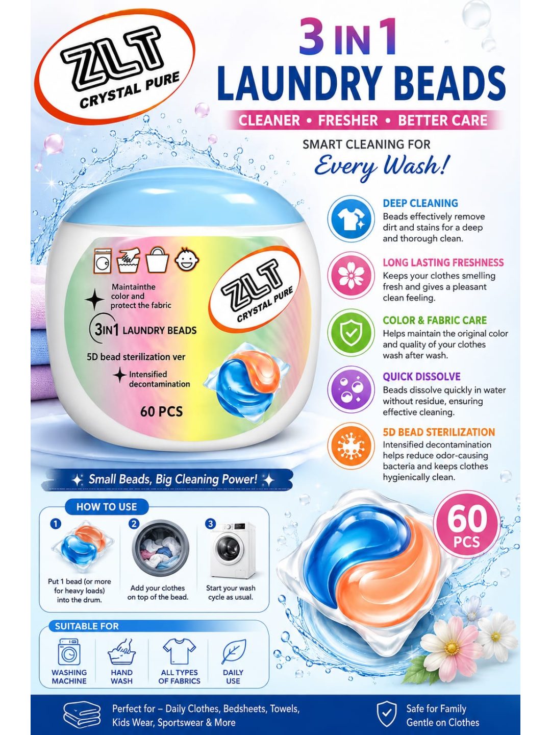 Washing Machine Beads