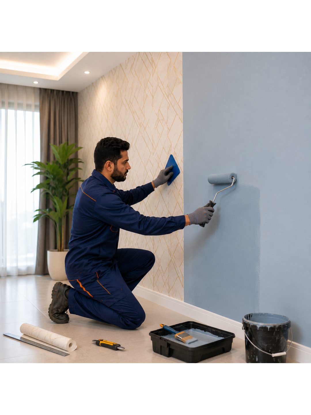 🖼️ Wallpaper & Wall Color Services