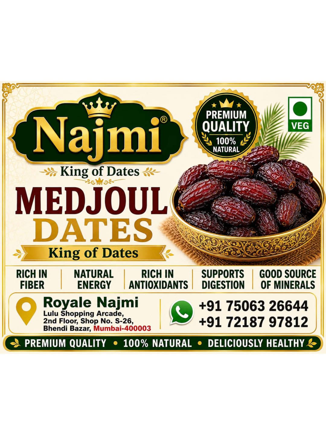 Premium Najmi Medjoul Dates