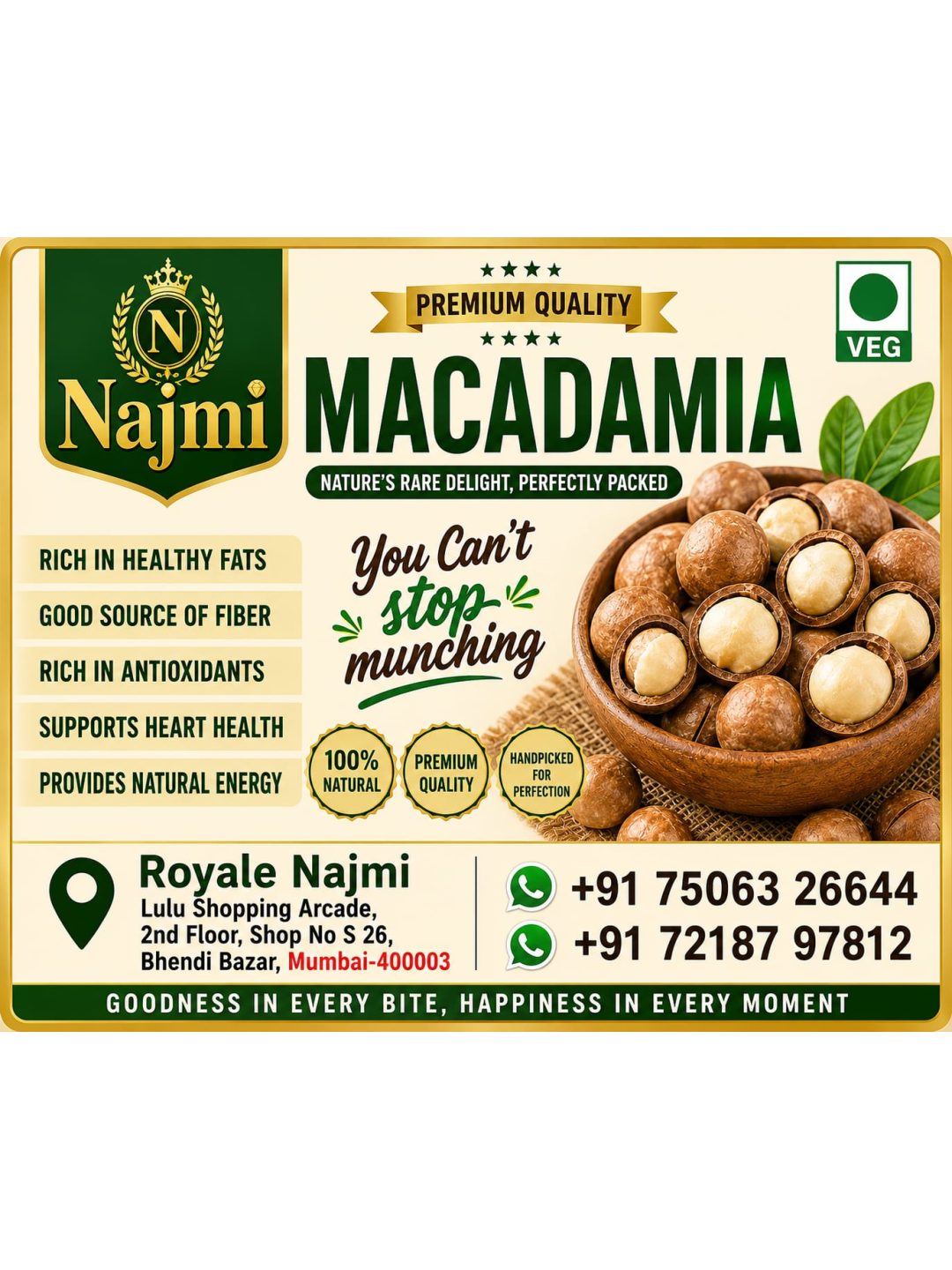 Premium Najmi Macadamia