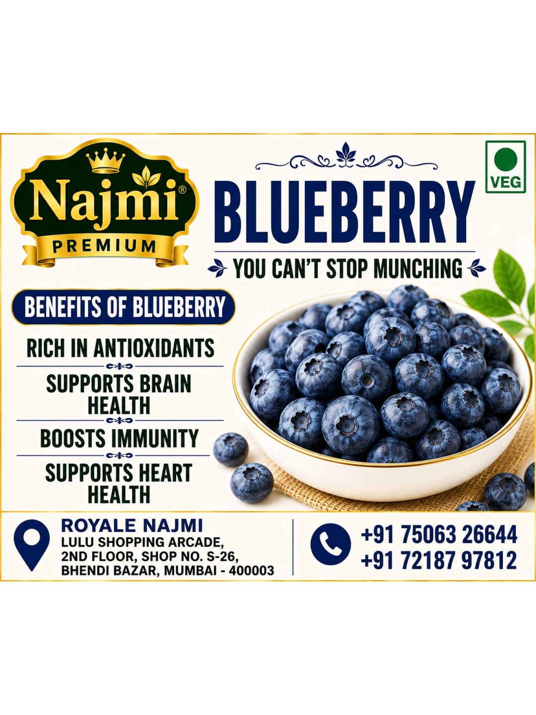 Premium Najmi Blueberry