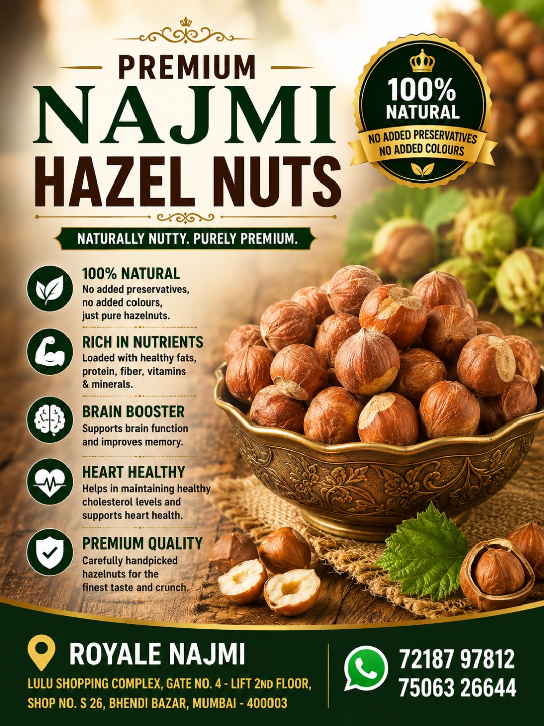 Premium Najmi Hazel Nuts