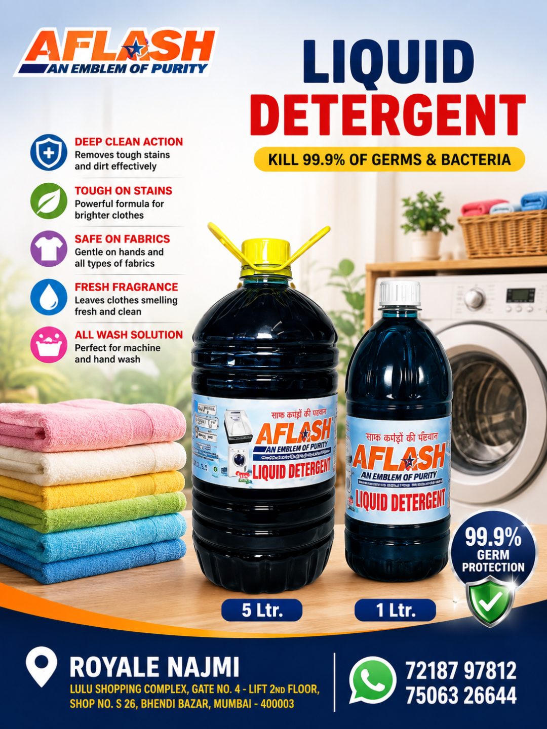 Aflash Detergent Liquid