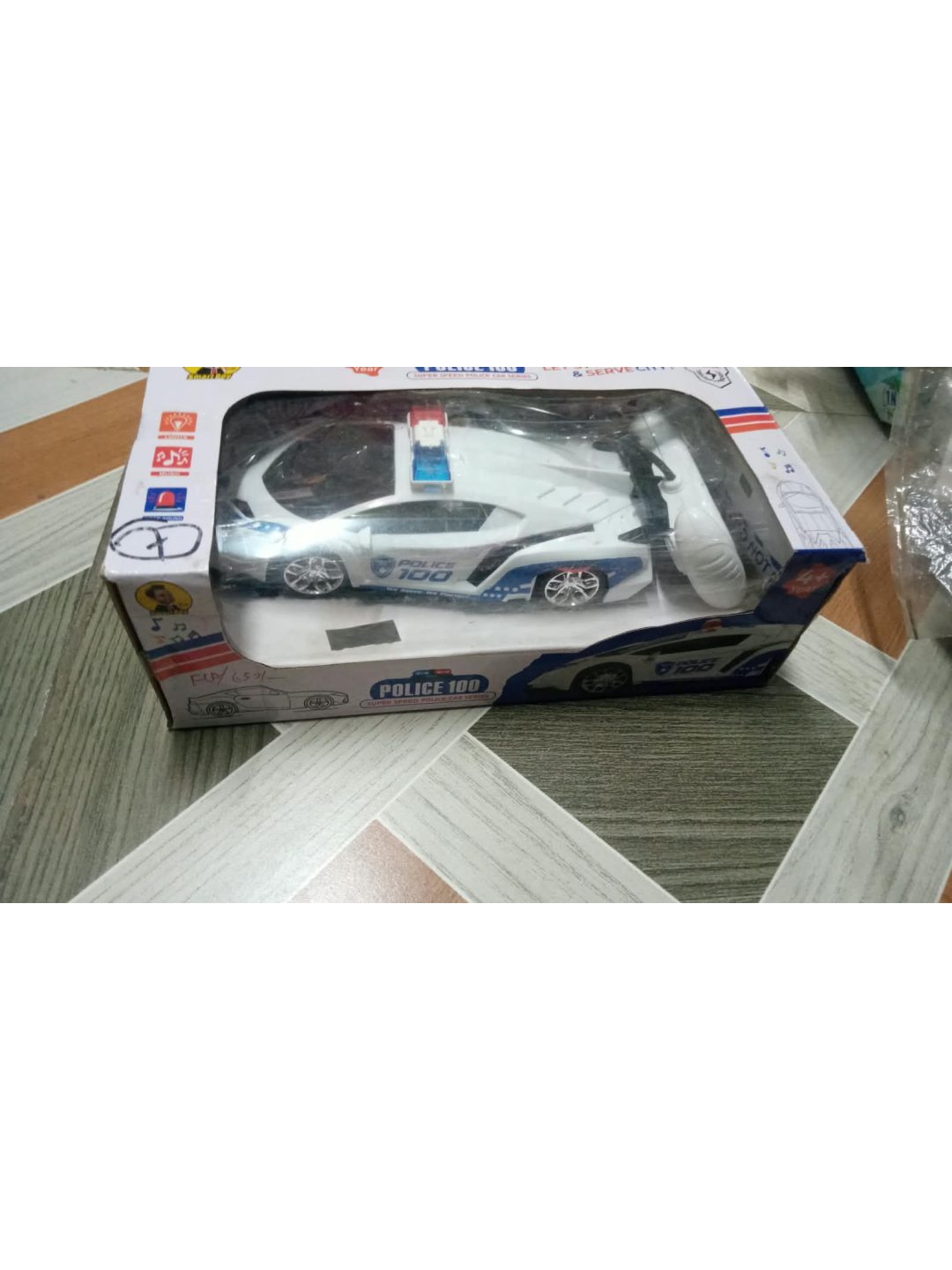 White Color Police Car